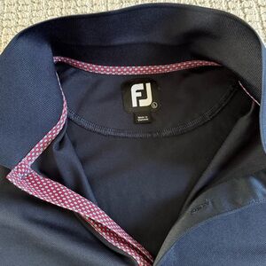 FootJoy Classic Polo in Navy with Red Highlights